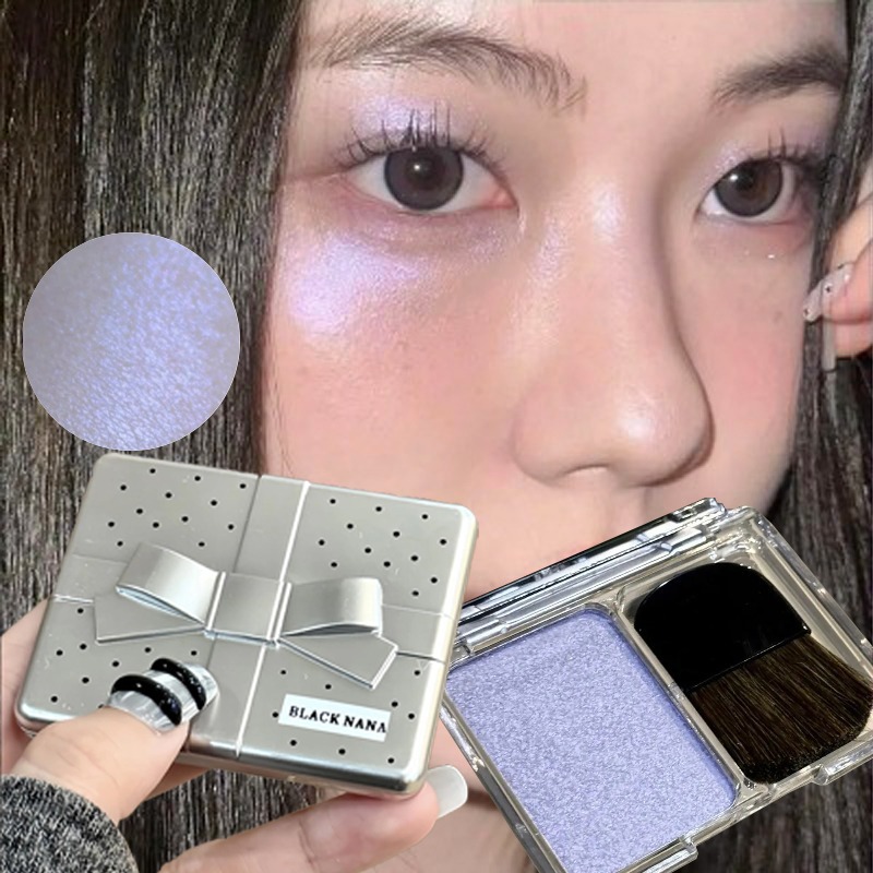 Rare Beauty Makeup Highlighter - 펑크 아이스 퍼플 아이섀도우 페이스 브라이트닝