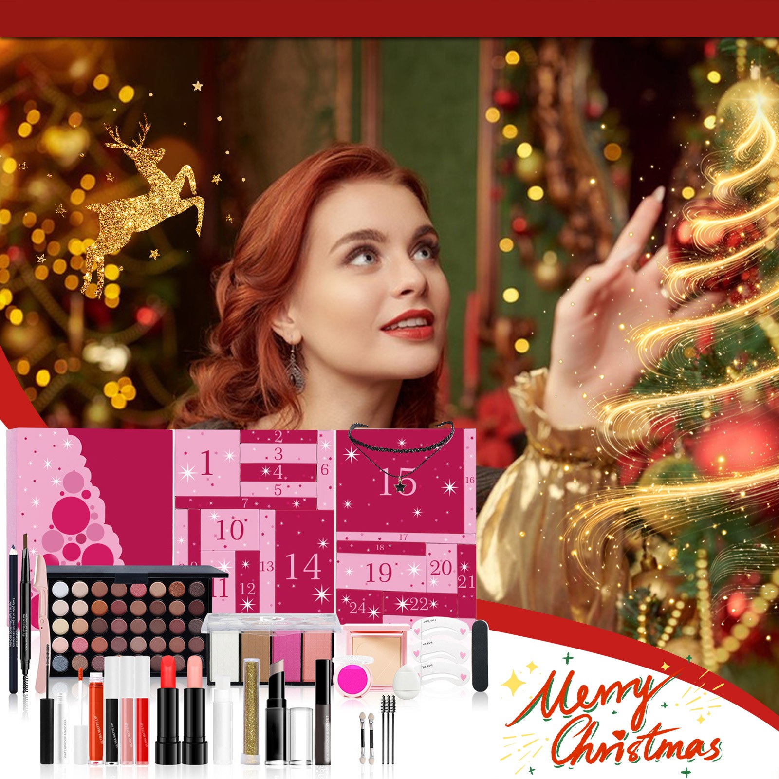 Beauty Makeup Advent Calendar - 여아용 메이크업 강림절 달력 서프라이즈 블라인드