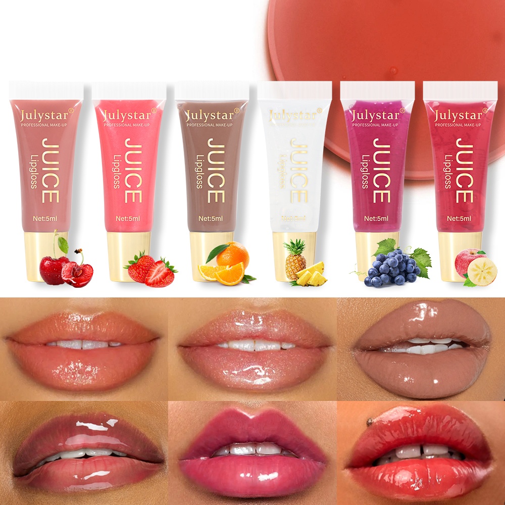Lip Gloss Plumping - 보습 광택 립 오일 과일향 플럼핑
