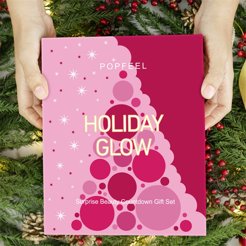 Beauty Makeup Advent Calendar - 크리스마스 카운트다운 메이크업 세트 립스틱 아이섀도우