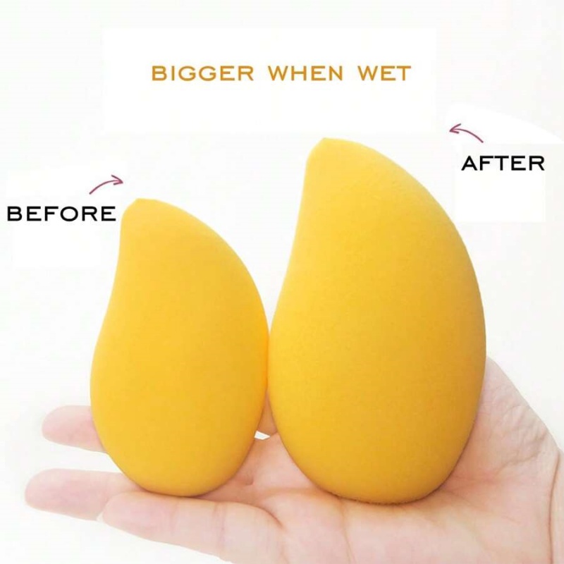 12/2pcs 망고 모양 소프트 메이크업 스펀지 페이스 - Beauty Makeup Blender 리뷰 및 가격