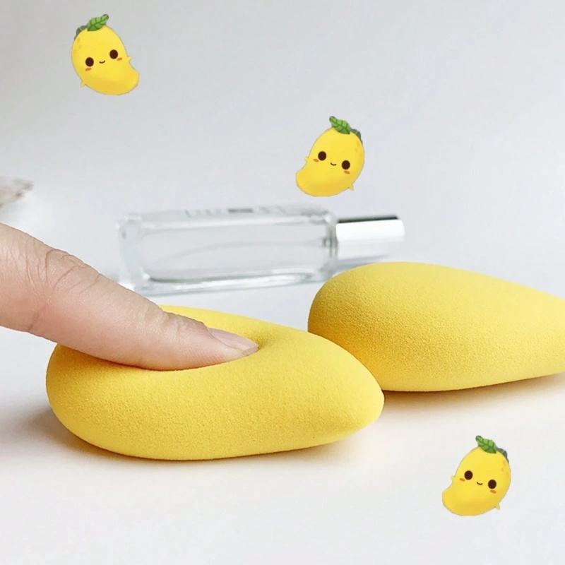 12/2pcs 망고 모양 소프트 메이크업 스펀지 페이스 - Beauty Makeup Blender 리뷰 및 가격
