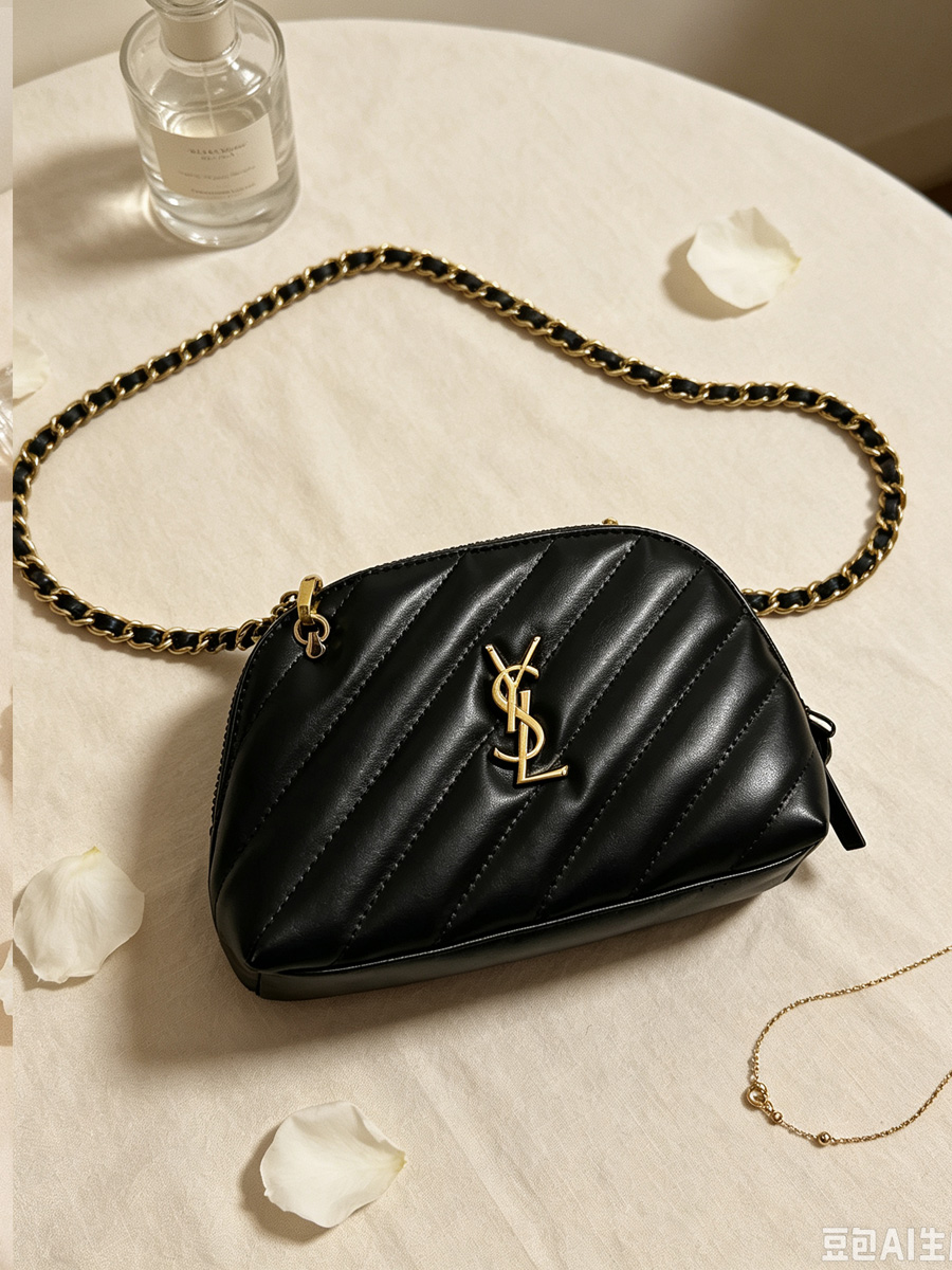 YSL 블랙 스트라이프 가죽 셸 메이크업 가방, DIY - Ysl Beauty Makeup 리뷰 및 가격
