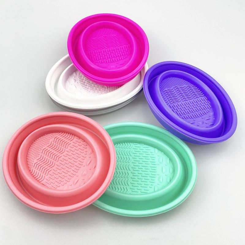 부드러운 실리콘 메이크업 브러쉬 클리너 접이식 파우더  - Beauty Makeup Organizer 리뷰 및 가격