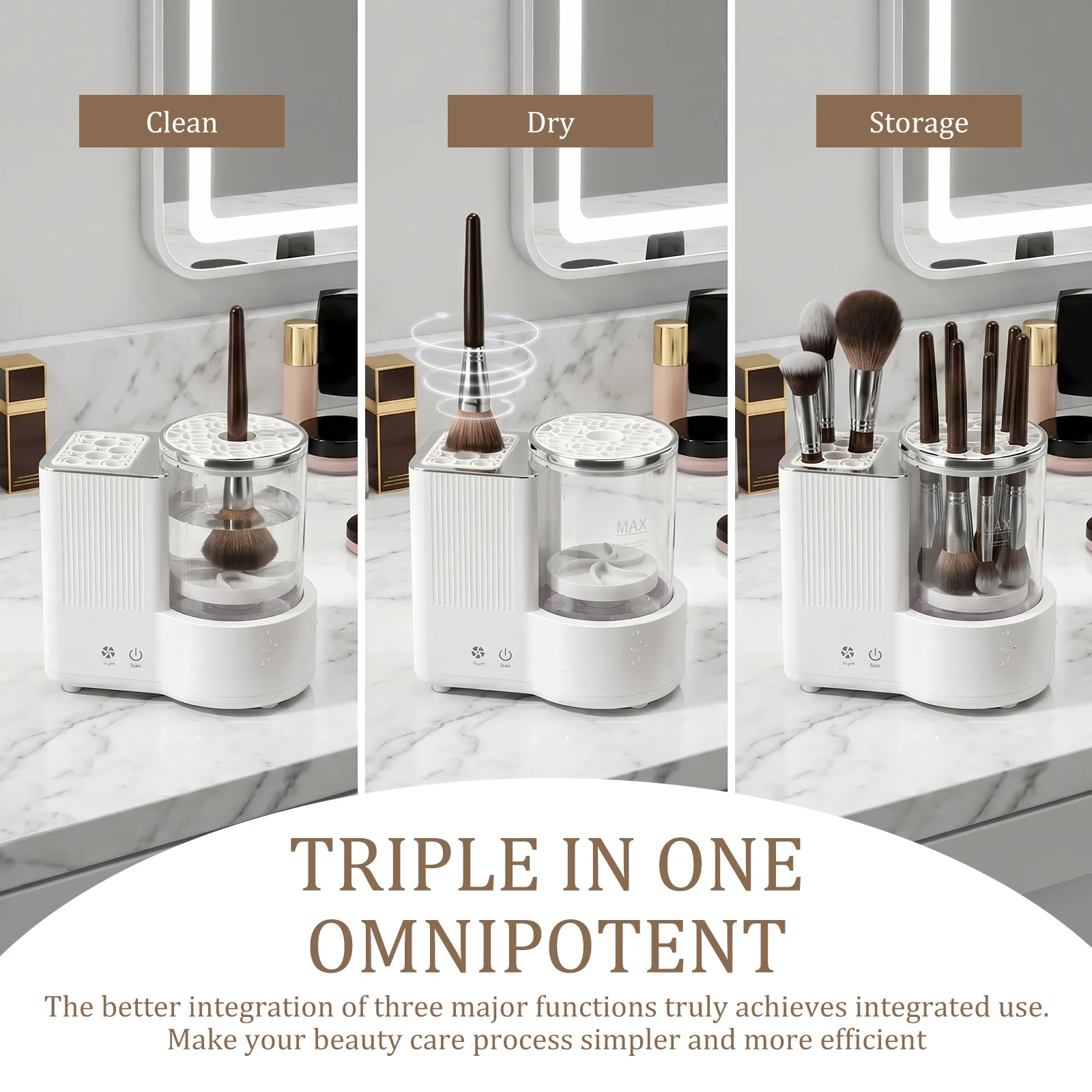 3 in 1 전기 메이크업 브러쉬 클리너 기계, 모든  - Beauty Makeup Tools Use 리뷰 및 가격