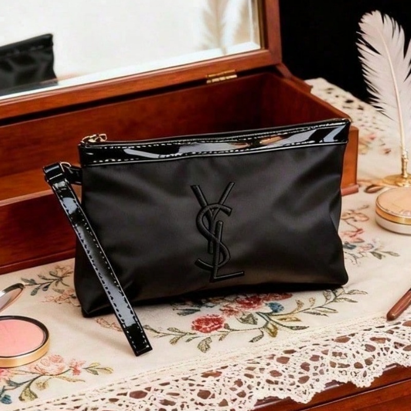 YSL 여성용 클래식 화장품 가방 럭셔리 휴대용 블랙  - Ysl Beauty Makeup 리뷰 및 가격