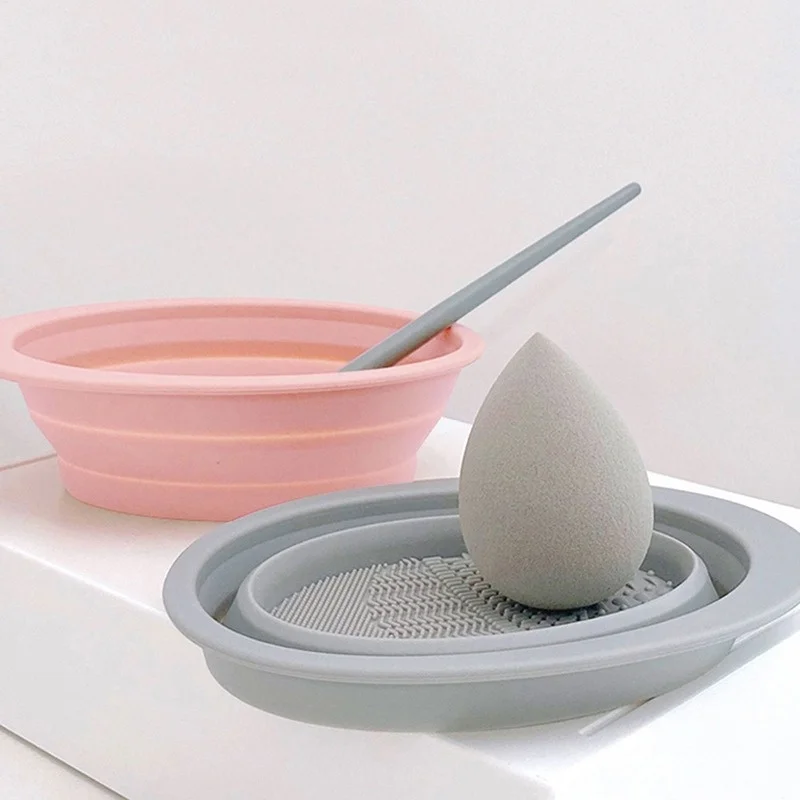 접이식 실리콘 메이크업 브러쉬 클리너 볼 화장품 세척  - Beauty Makeup Tools Use 리뷰 및 가격