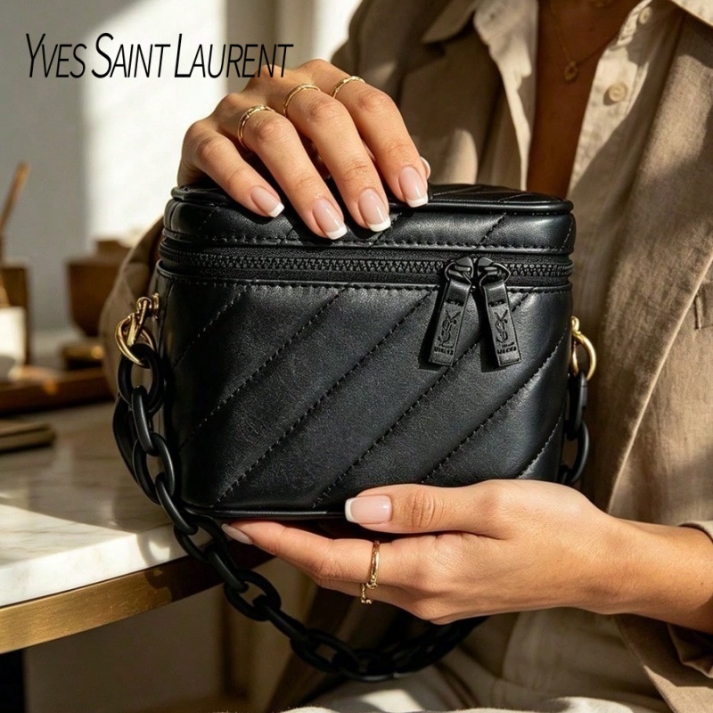 Yves Saint Laurent의 가방 블랙 퀼팅 미 - Ysl Beauty Makeup 리뷰 및 가격