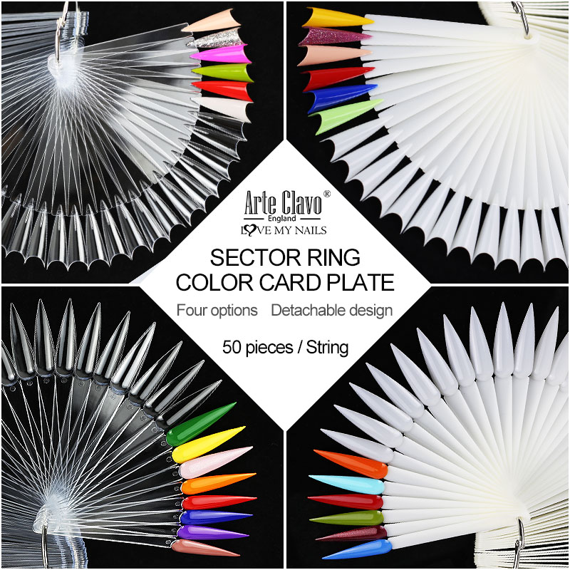 50개 네일 디스플레이 스틱 투명 자연색 차트 타원형  - Contour Palette Stick 리뷰 및 가격