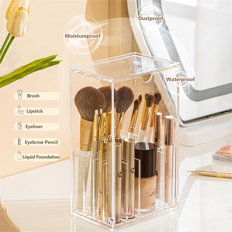 메이크업 브러쉬 홀더 주최자 클리어 데스크 Comest - Beauty Makeup Organizer 리뷰 및 가격
