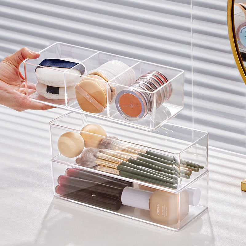 립스틱 메이크업 브러쉬를위한 아크릴 화장품 보관 상자  - Beauty Makeup Blender 리뷰 및 가격