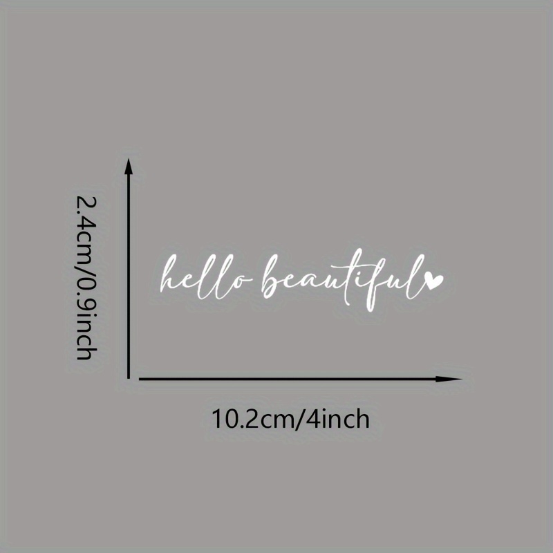 뷰티 쿼트 스티커 세트 2개입 - 당신은 아름답습니다  - Makeup Is Beauty Quotes 리뷰 및 가격